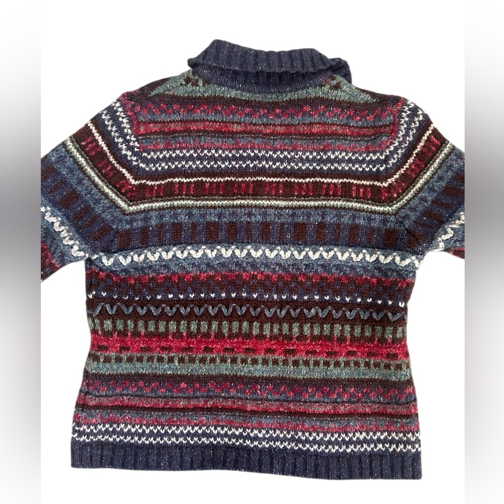 Vintage Patterned Grandmacore Button-Up Cardigan … - image 9